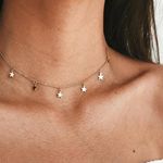 Gold Star Choker Necklace Photo 0