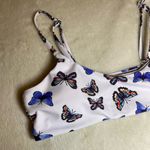 SheIn  White Butterfly High-Cut Bikini Medium EUC Photo 3