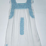 J. Marie Willow Dress embroidered linen Summer Sundress size‎ small White Photo 0