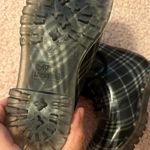Dirty Laundry  plastic jelly plaid combat lace up boot 7 Photo 3