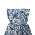 Tyche  Strapless Wide-Leg Blue Jumpsuit Photo 4