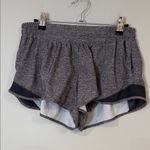 Lululemon heathered grey hotty hot shorts size 10 low-rise 2.5” inseam Photo 6