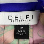 Anthropologie Delfi Collective Skirt Satin Pleated Panel Multicolor Size Medium Photo 10