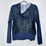 Zyia  Active Navy Blue Camo Lightweight Zip Up Jacket‎ Workout Casual Women's Med Photo 1