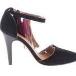 Ulla Johnson  Tassel Kiki D'Orsay Suede Pumps Black Photo 0