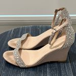 David's Bridal David’s Bridal Raquel Embellished Wedges Photo 2