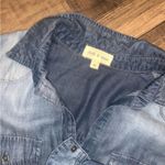 Cloth & Stone  denim fade button up size M $98 Anthropolgie boho classic spring Photo 3