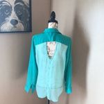 Bongo large aqua Blouse women’s long sleeve Photo 7