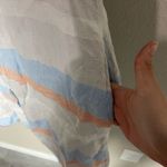 Cynthia Rowley  Linen Stripe Shirt Dress Small Photo 3