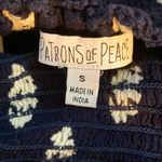 Patrons of Peace  Flowing Lace Beach Shorts Size Small Navy Blue Photo 1