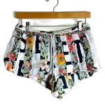 Victoria's Secret  White Floral Multi Pajama Soft Lace shorts size medium Photo 1