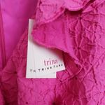 Trina Turk  Pink Textured Ruffle Dress Photo 7