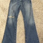 Abercrombie & Fitch Abercrombie Fitch Womens Jeans Flare Bootcut Distressed Light Wash Size 6R Photo 0
