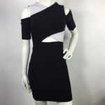 Ygal Azrouel Cutout Bodycon Dress Black White Size 0 Photo 2