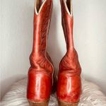 Double H western boots burnt orange heeled rounded toe cowgirl boots wide calf Size 7.5 Photo 4