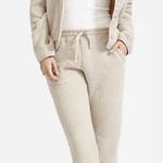 Everlane ReNew Sherpa Fleece Pants Womens Size S Drawstring Cozy Lounge Oatmeal Photo 0