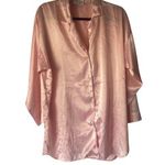 Victoria's Secret  Vintage 90s Large Baby Pink Coquette Feminine Satin Night Gown Photo 0