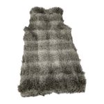 Armani Exchange  black/grey faux fur full zip-up vest size SP Photo 3