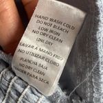 Mable Smocked Crop Top Bow Tie Blouse Puff Sleeve Tie Back Blue Size M Blue Size M Photo 5