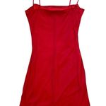 Vintage 90s Koji Yohji Red Spaghetti Strap Mini Dress Size Small Photo 2