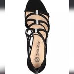 Bella Marie 🆕 Bella Vita 11 Wide Width Black Strappy‎ Heels Rhinestone Karlette Shoes NEW Photo 6