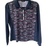 GreenJoy Classic 100 Women's Semi Sheer Long Sleeve Golf Polo Sportswear Shirt M Size M Photo 0