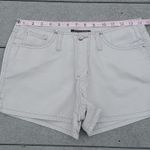 Angels Y2K No Waistband Khaki Denim Size 7 Shorts Tan Photo 3