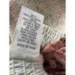 fab'rik  Floral Two Piece Set Smocked Ruffle Crop Top Mini Skirt Pink Green M/ L Photo 8