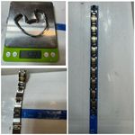 18K Yellow Good Inlay & Stainless Steel Diamond Men’s Bracelet 8.75” Long Photo 9