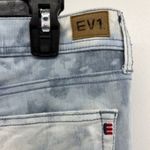 EV1 Jeans Alex Relax Vintage 10 Tie Dye Blue White Denim Stretch Distressed Boho Photo 7