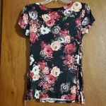 Maurice's Floral lace up t-shirt Photo 4