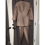 Travis Ayers Floral Embroidered Suit, Two Piece Set, Women's Size 8, Vintage Tan Photo 1