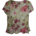 Jessica Howard  12 Olive Green Pink Roses Top Photo 0
