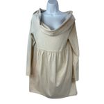 Anthropologie Dress Saturday Sunday Off The Shoulder Cocoon Oatmeal Small Photo 2