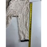 Issi  Cream Lace Cardigan Black Trim Button‎ Down Long Sleeve Elegant Photo 5