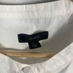 J.Crew white Puff-sleeve cotton poplin popover top new size xxl Photo 3