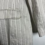 Vince Theory Blazer Double Breasted Tailor Jacket Striped Linen Size 8 Photo 13