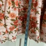 American Eagle  Floral Sundress‎ Mini Adjustable Straps Size XS Lined Orange Photo 4