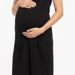 Old Navy  Maternity Black T Shirt Dress Size XXL Casual Everyday Comfort Photo 0