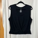 JoyLab  Black Sleeveless Twist Top Size XXL Photo 0