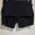 Athleta NEW TALL Baja Skort Black Lasercut Athletic Skirt Built-in Shorts 6T Photo 6