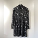 Modcloth Starry Celestial Dress Size Small Long Sleeves Sheer Double Lined Photo 2
