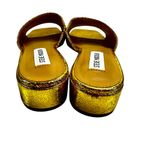 Steve Madden Women’s Amir Gold Foil Slide Sandals, Size 6M Photo 4