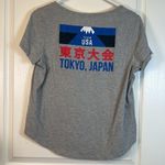 Team USA Olympics Gray Short Sleeve Round Neck Shirt Tokyo Japan Size Large EUC Photo 3