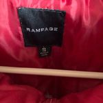 Rampage  Womens Puffer Jacket Size Small Zipped Front Polyester Red Photo 5