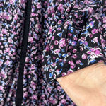 Woman Within Plus Size 26 Purple Floral Midi Dress Long Sleeve Casual Photo 3