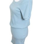 Free People Beach Blue Happy Hour Mini Dress Womens Sz Small Stretch Ribbed New Photo 4