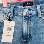7 For All Mankind NWT High-Waist Slim Kick Cropped Jeans - 27 Photo 5