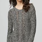 Prince & Fox Cable Sweater Black and White Sz M Size M Photo 0