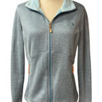 The North Face  Blue Embroidered Logo Long Sleeve Full‎ Zip Fleece Jacket Size Photo 0